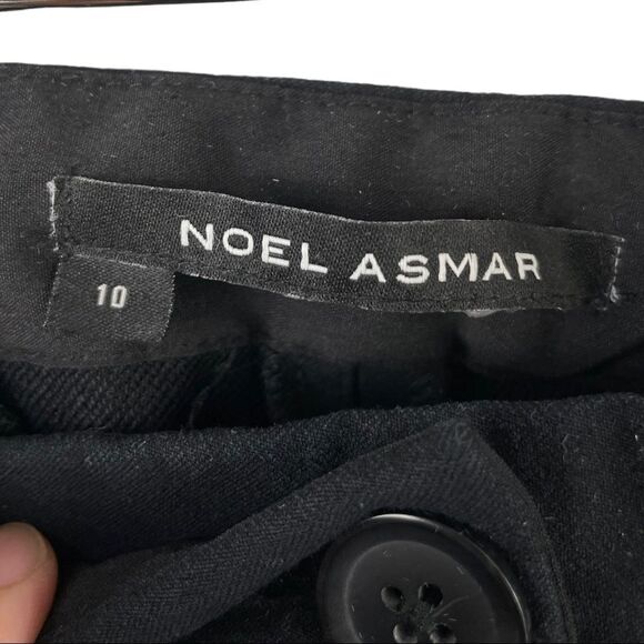 NOEL Asmar Black Stretch Pencil Pants With Welt Pockets Size 10 - Picture 4 of 6